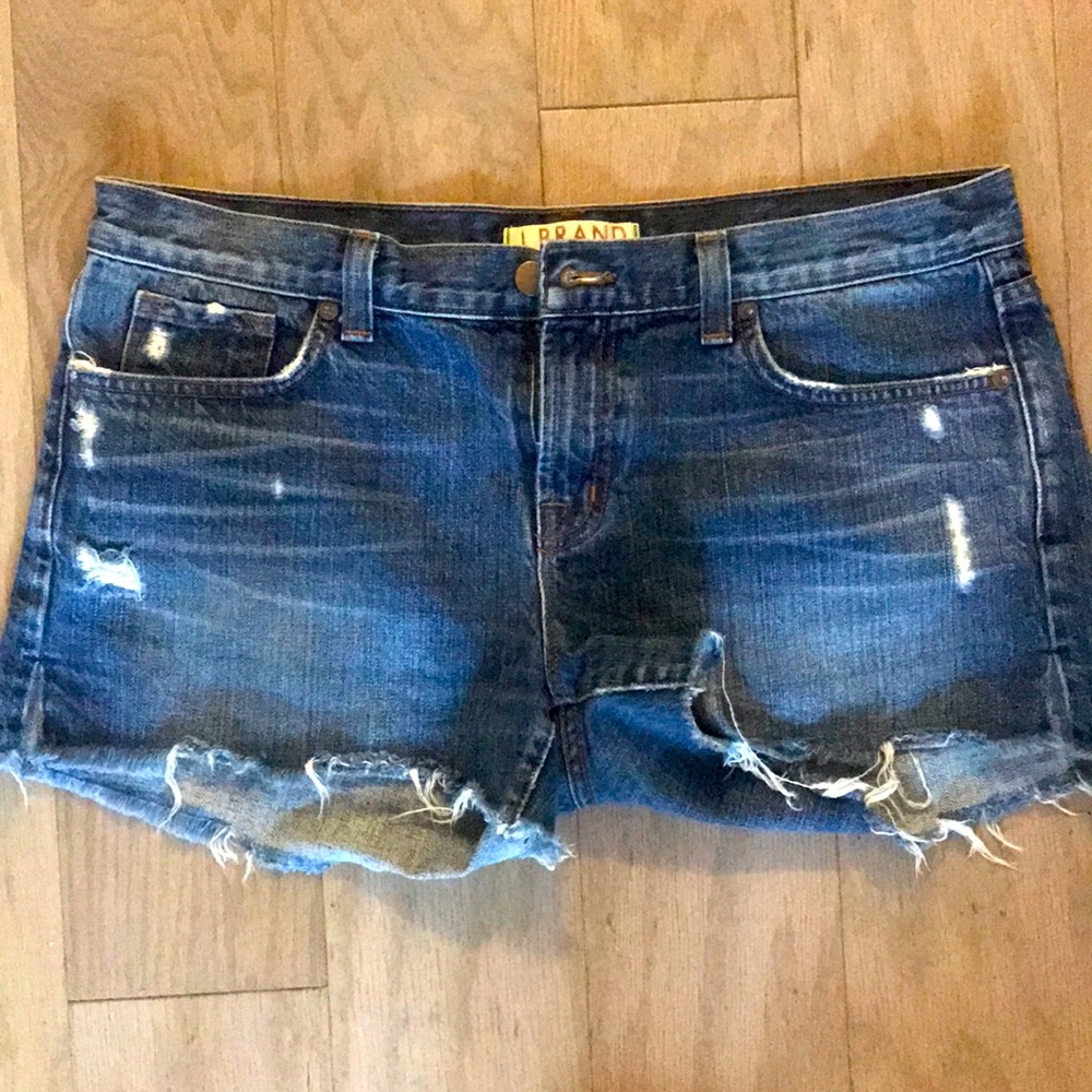 J Brand 100% Cotton Mid Rise Jean Shorts